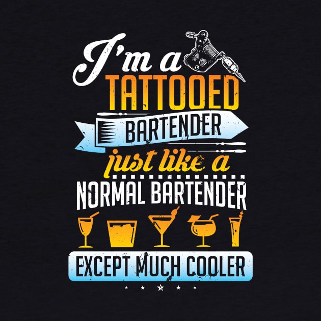 bartender tattoo tattoo tattooed barthender by OfCA Design